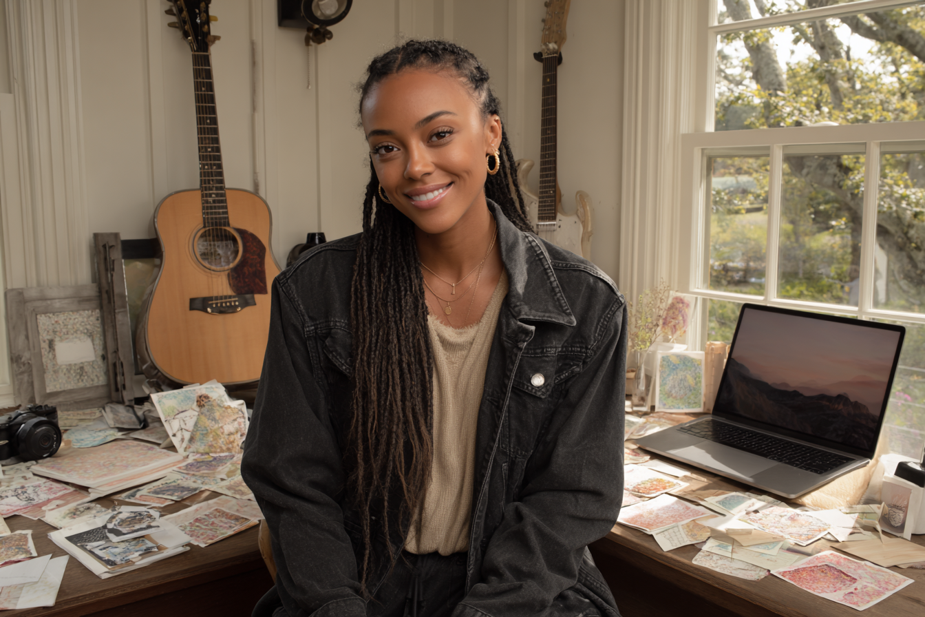 Músico usando Gerador de Músicas com IA para criar novas melodias