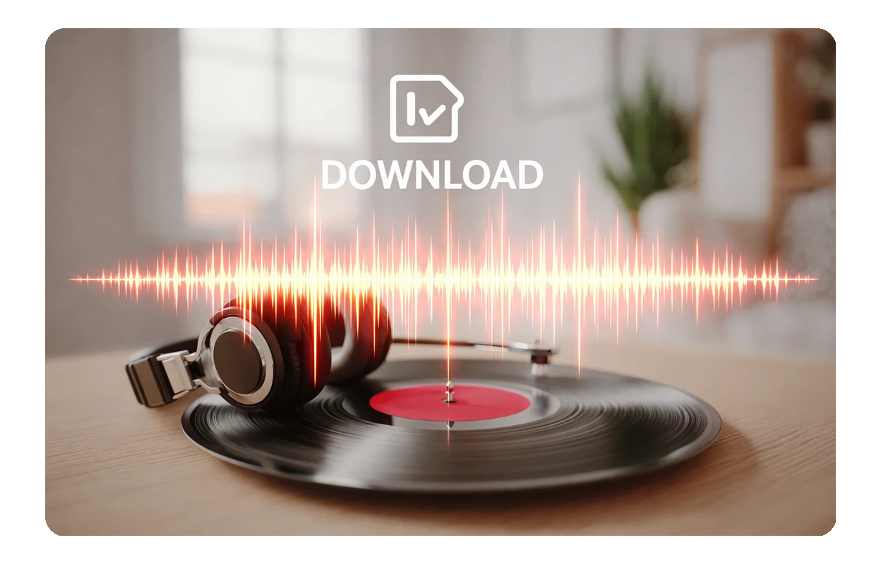 AI 人聲音樂生成器下載選項。