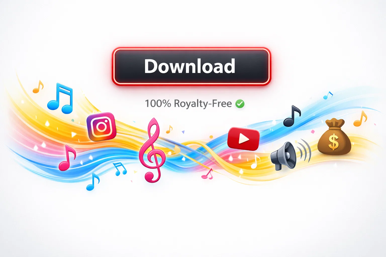 Downloading royalty-free pop music generator output.