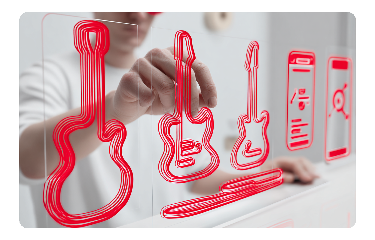 Editing interface for house music maker