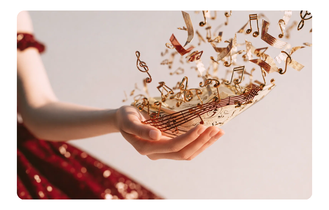 User generating blues music generator track.