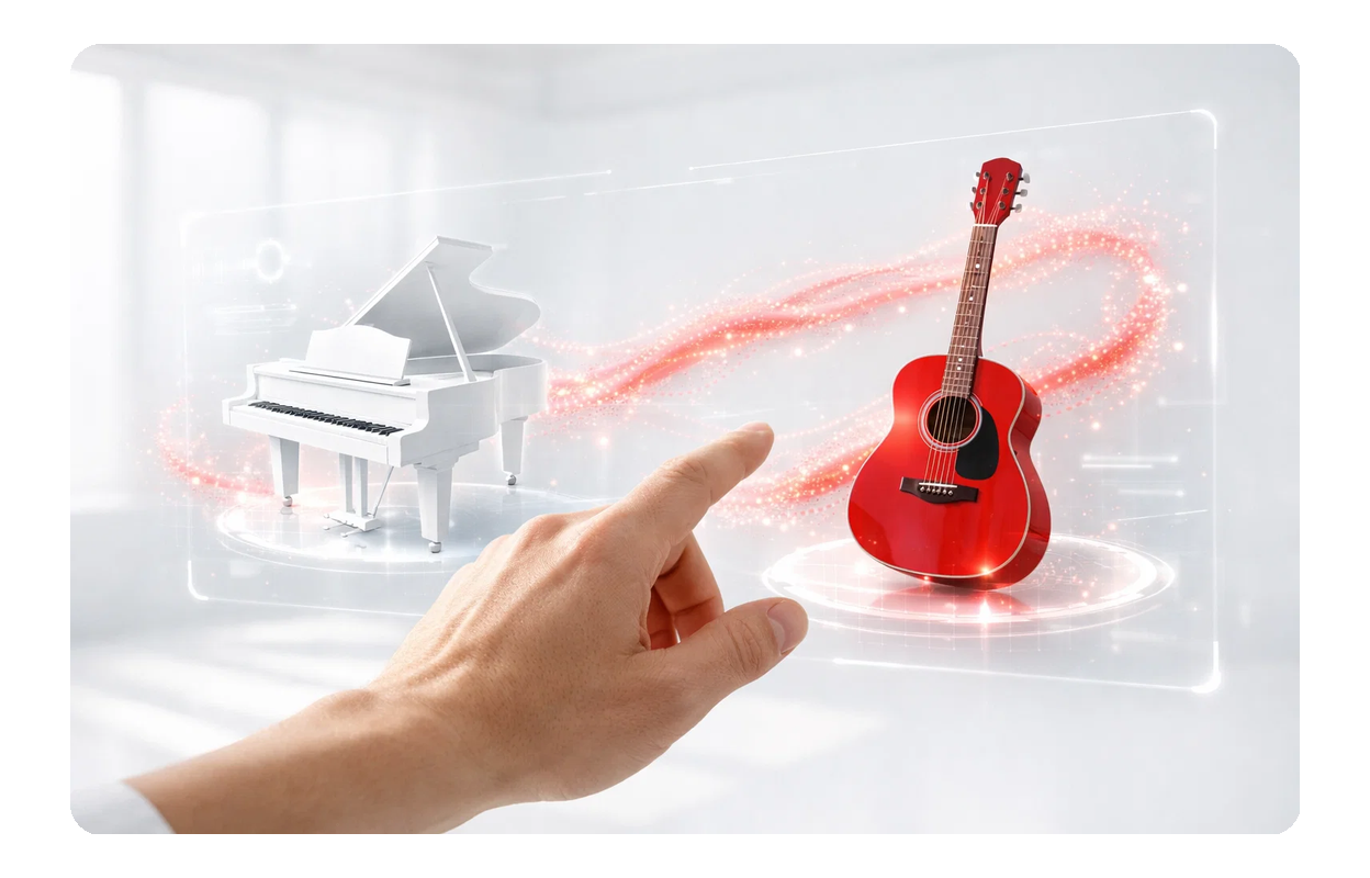 AI acoustic instrument panel.