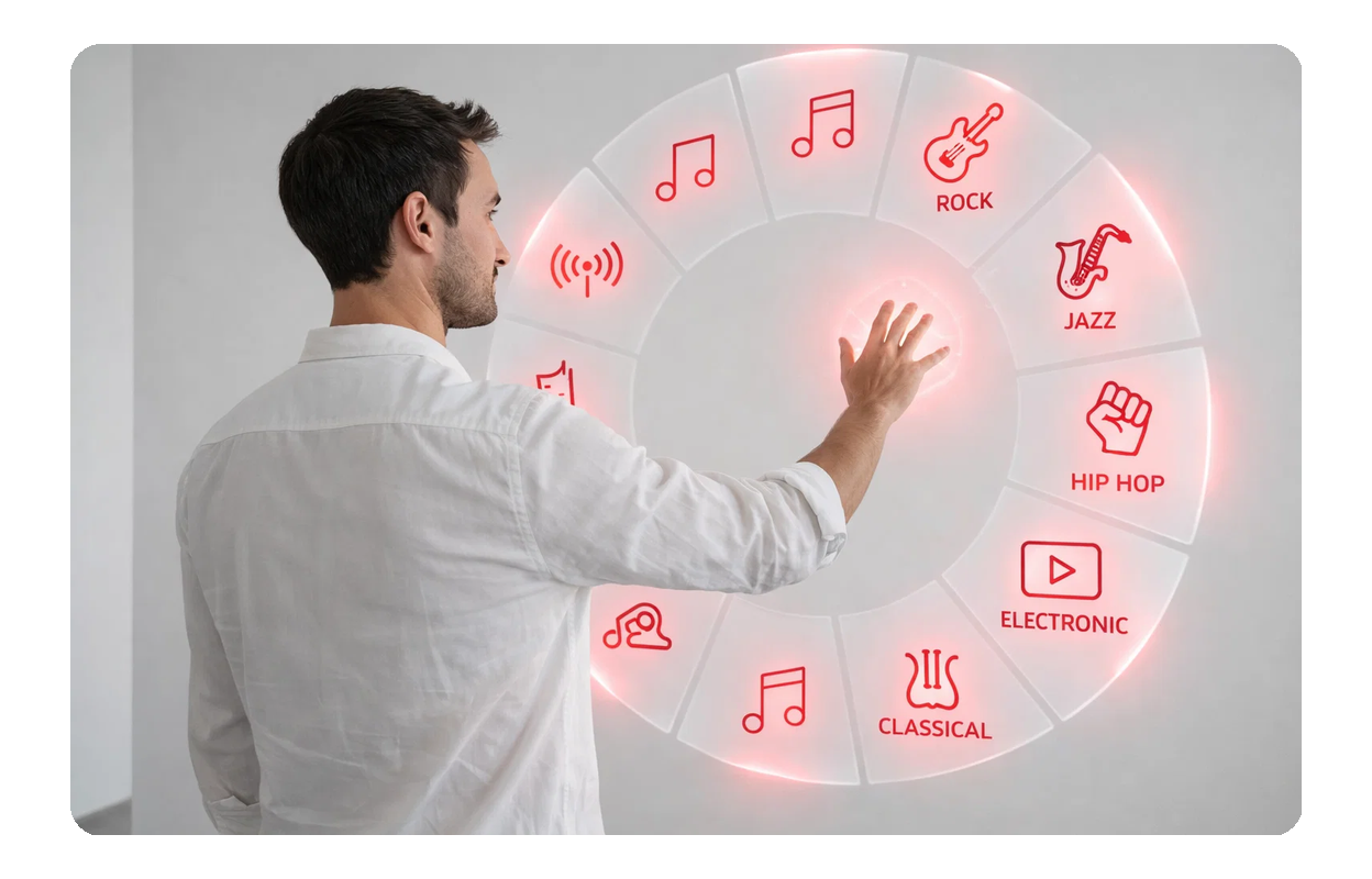 Customizing music genre with Songwriter AI.