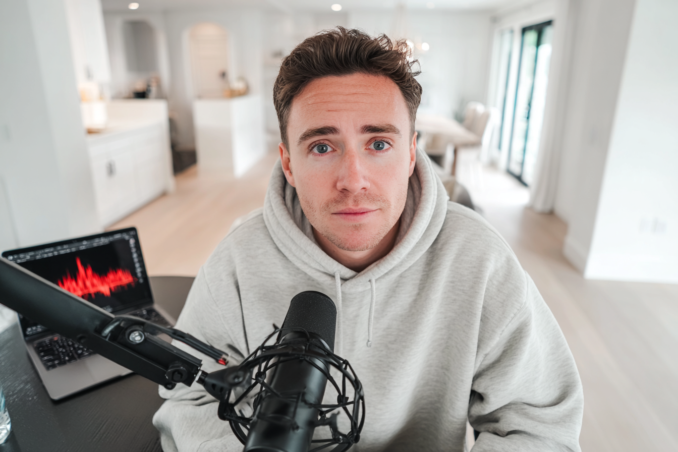 Creator separating voice from music online.