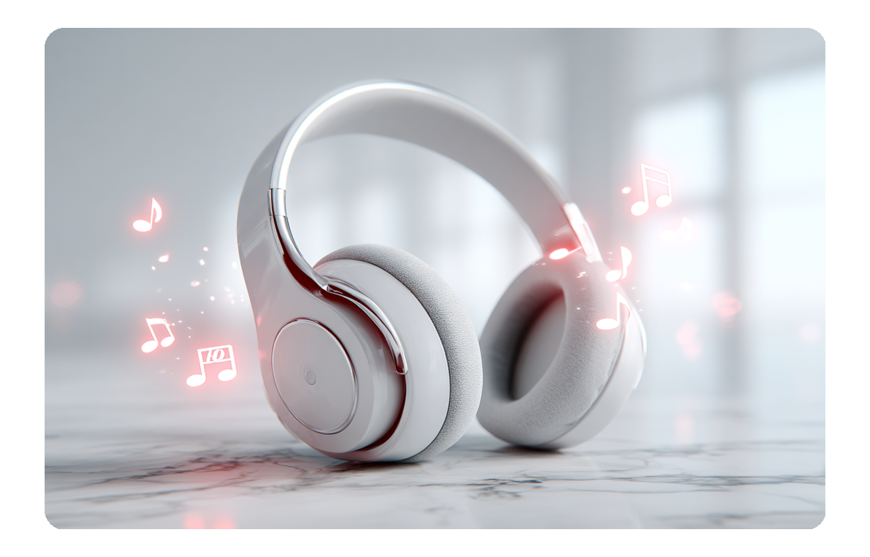 High quality audio vocals extractor output.