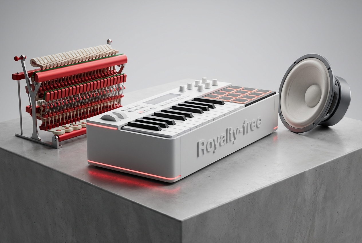 High quality audio piano beat maker output