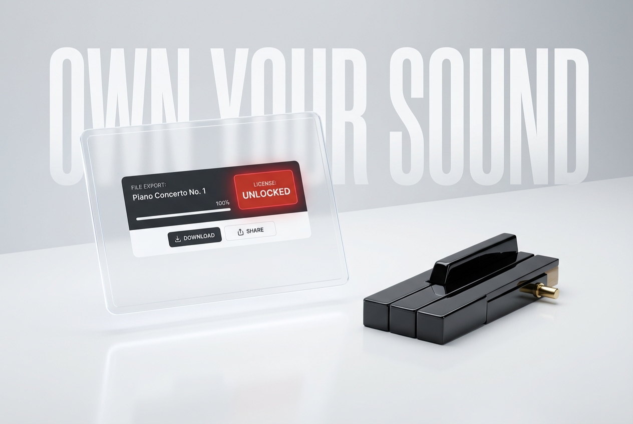 Royalty free license for Piano Music Maker