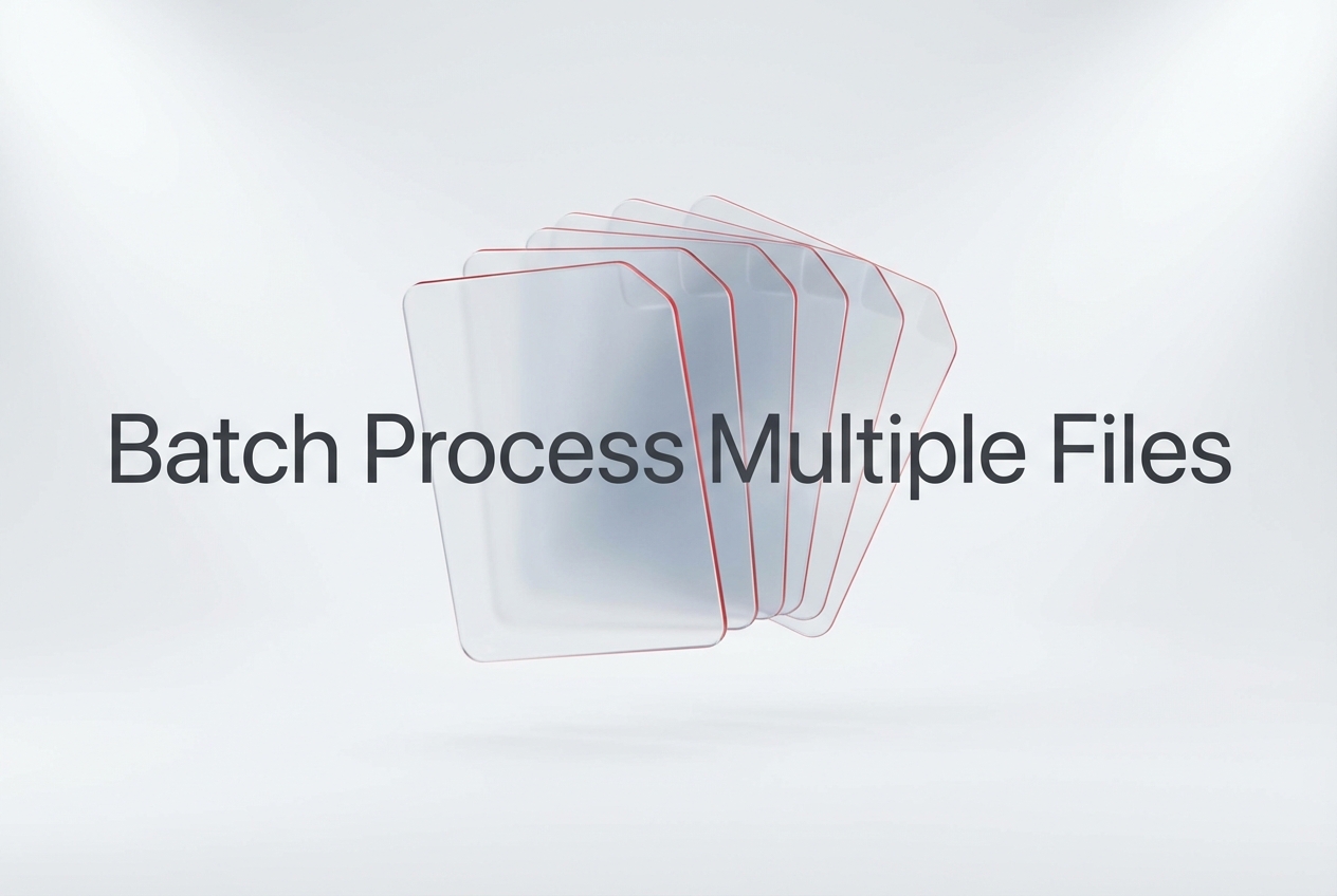 Batch processing files to remove background music