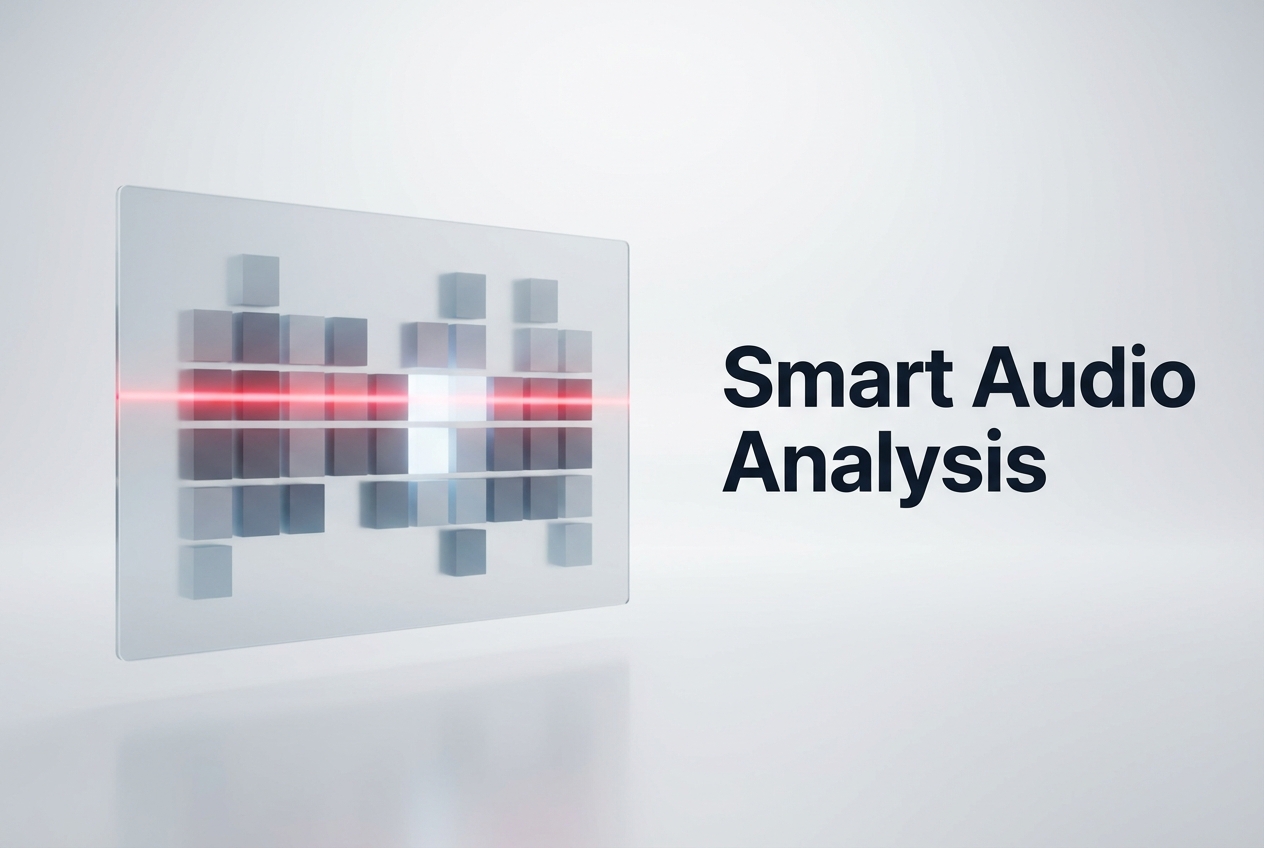 Smart audio analysis music visualizer software tool