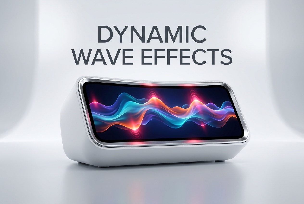 Dynamic wave effects in Spotify Music Visualizer