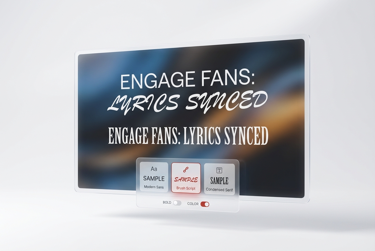 Custom lyrics inside the Spotify Music Visualizer