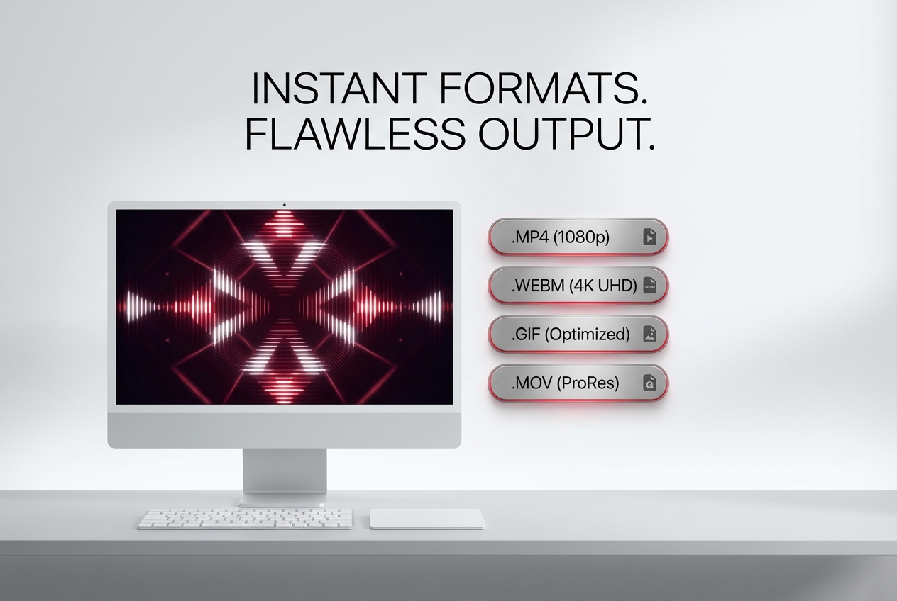Exporting from the Spotify Music Visualizer tool