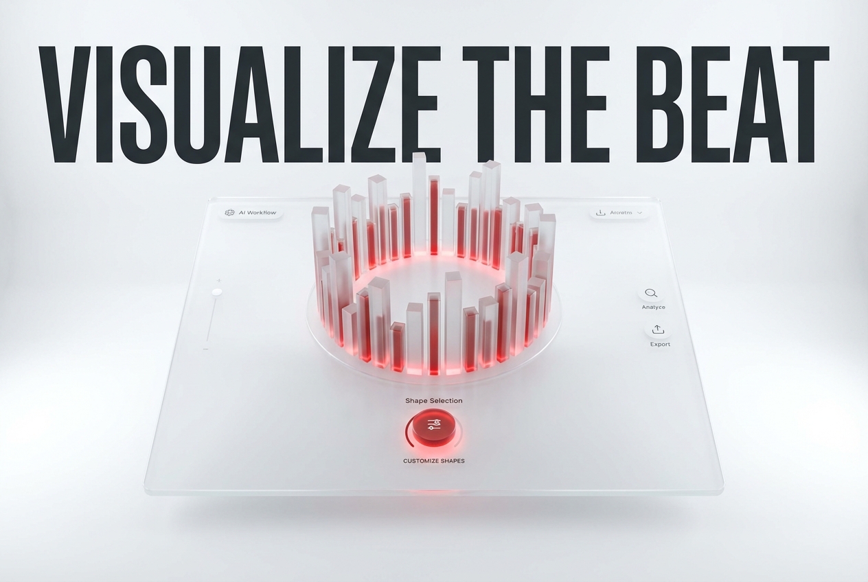 Dynamic sound waves Youtube Music Visualizer effect