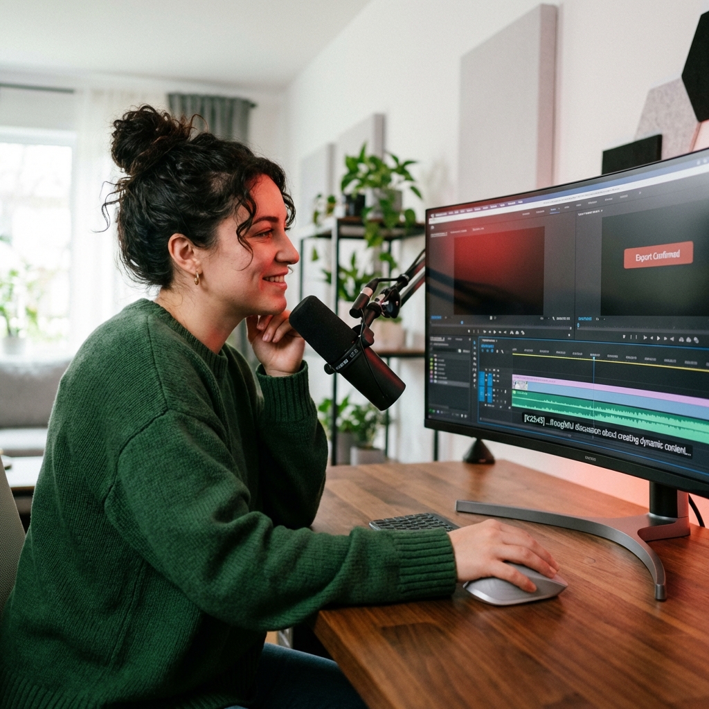 Music video maker for youtube podcast episodes