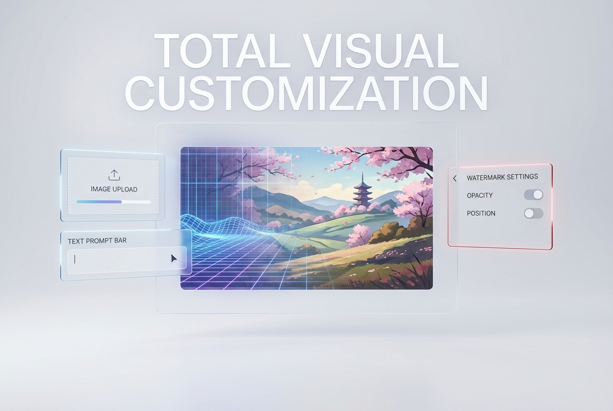 Anime music video maker custom image prompt interface