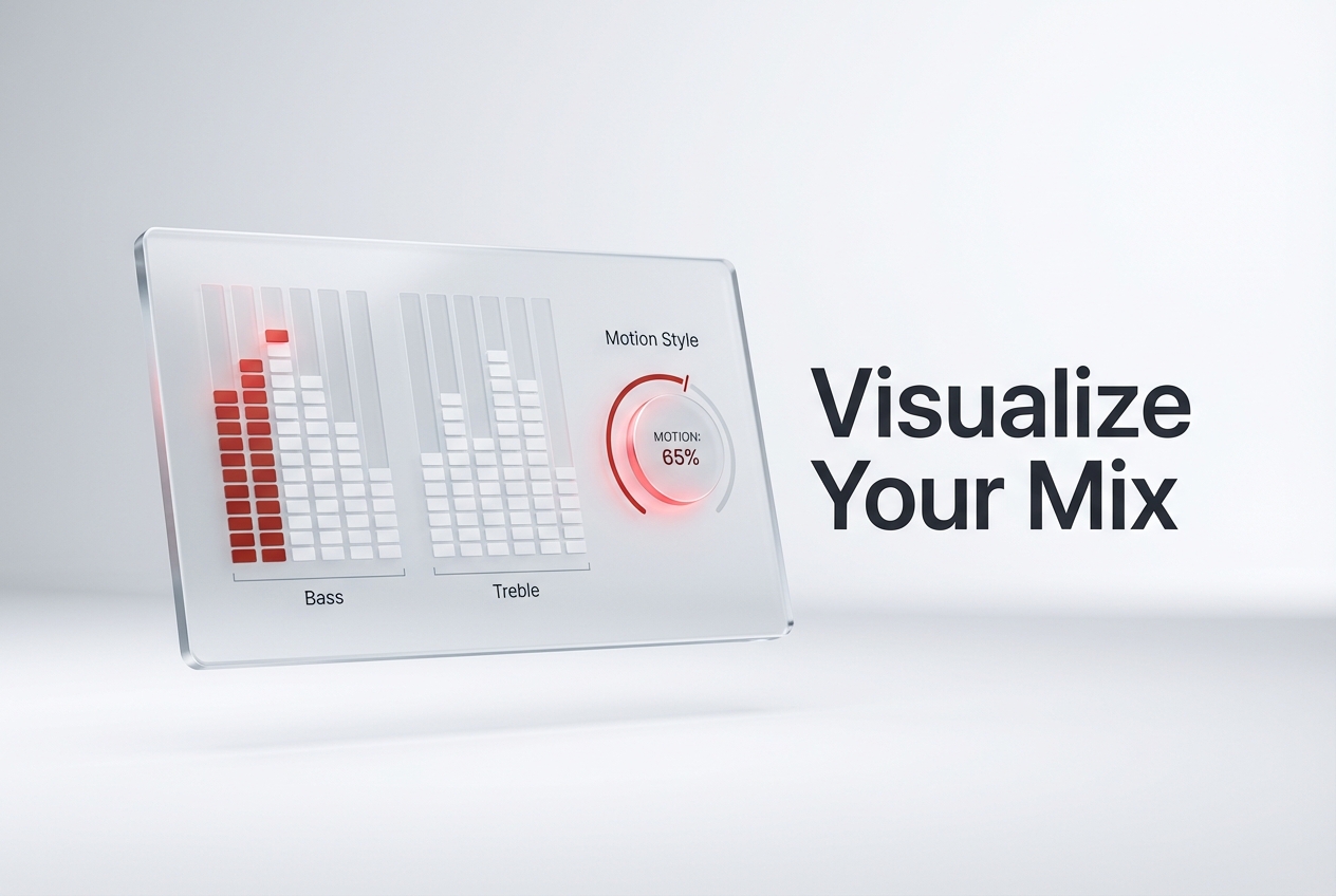 Anime music video maker dynamic audio wave effects