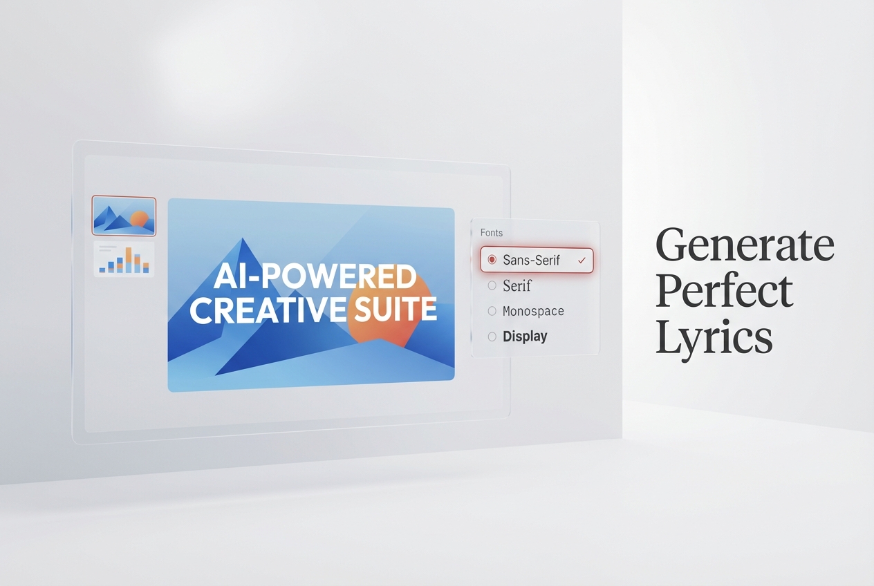 Slideshow maker with music custom lyrics subtitles