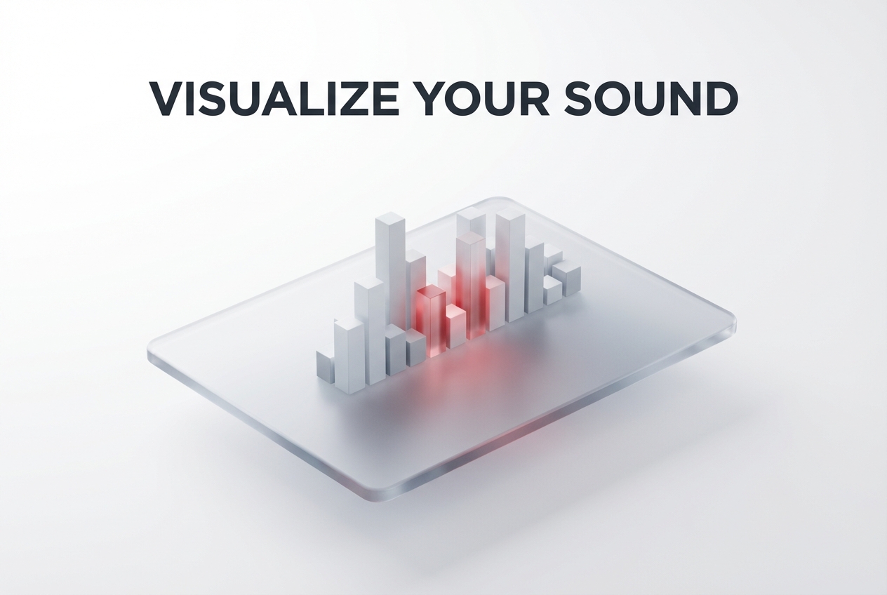 Slideshow maker with music dynamic audio waveforms