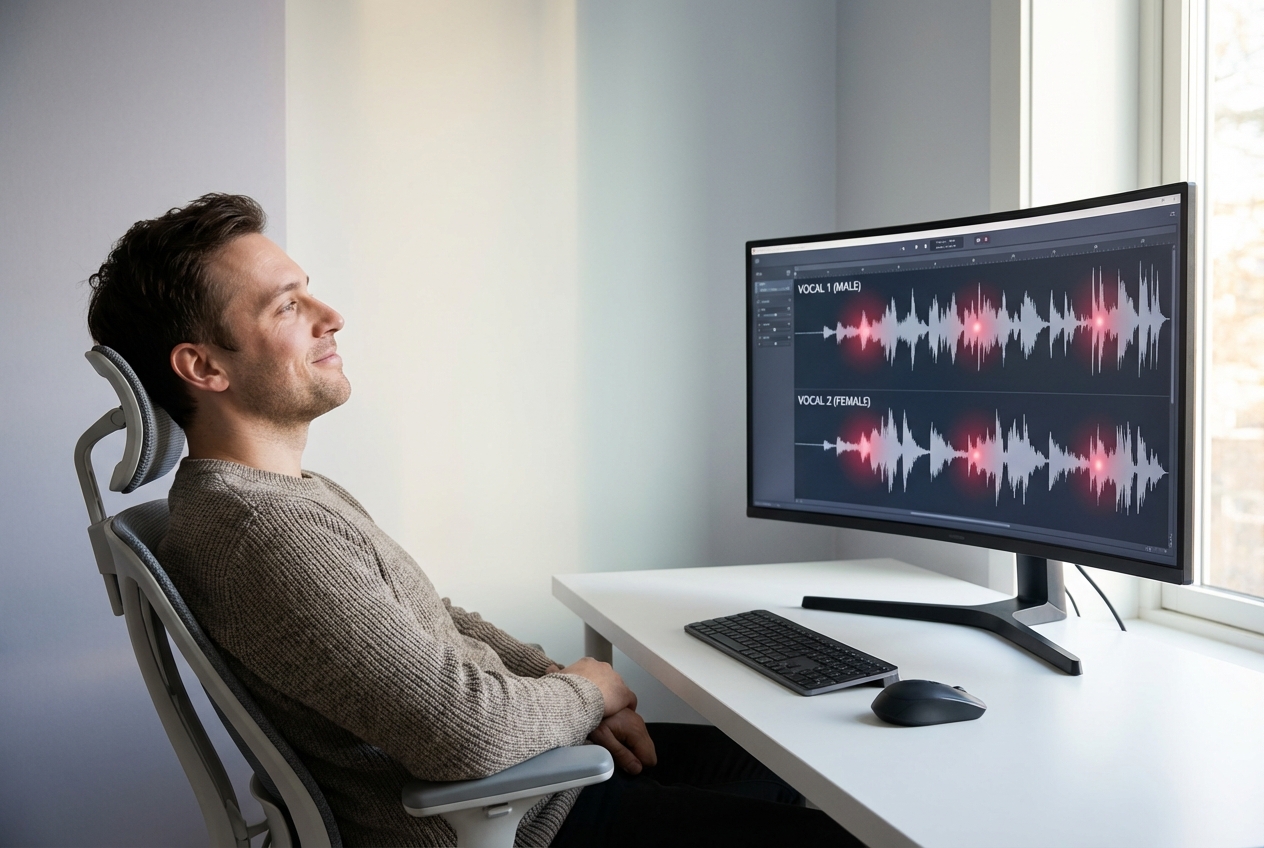 AI vocal generation from text to song generator