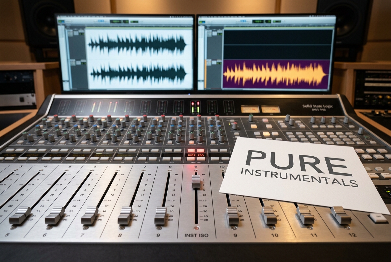 High-quality instrumental track output from Instrumental Maker