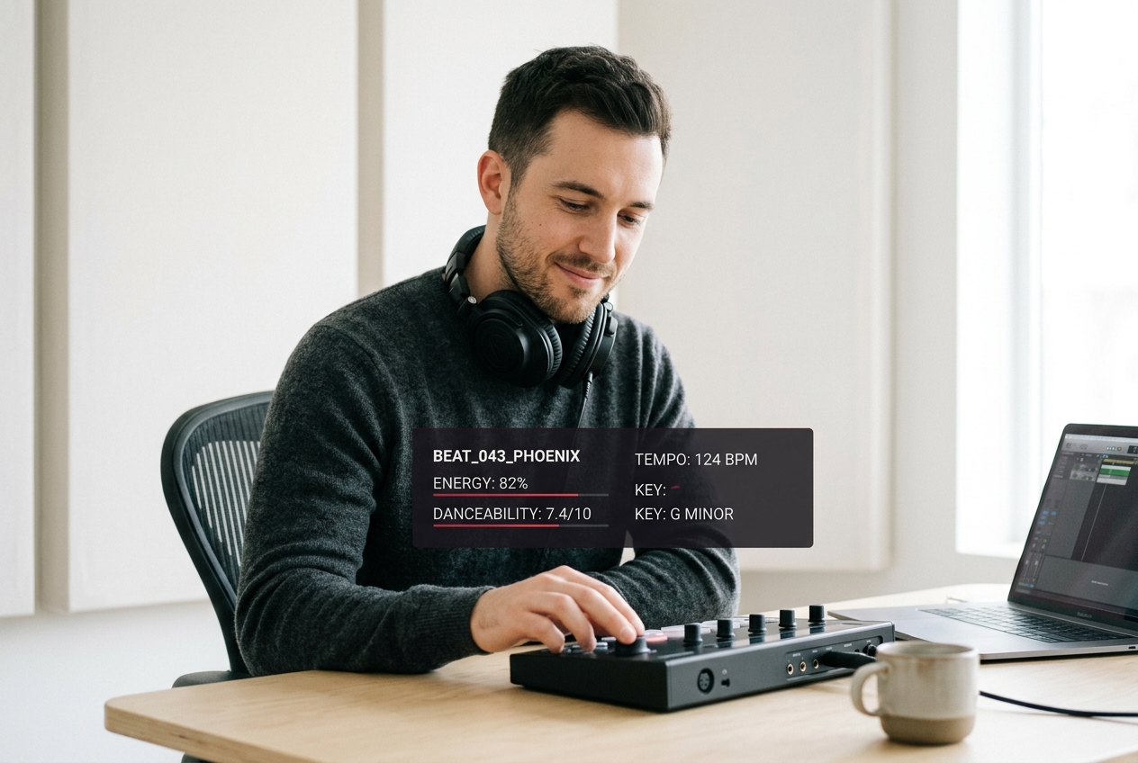 Energy and danceability metrics