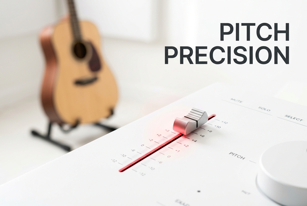 Precise pitch shifting for songs
