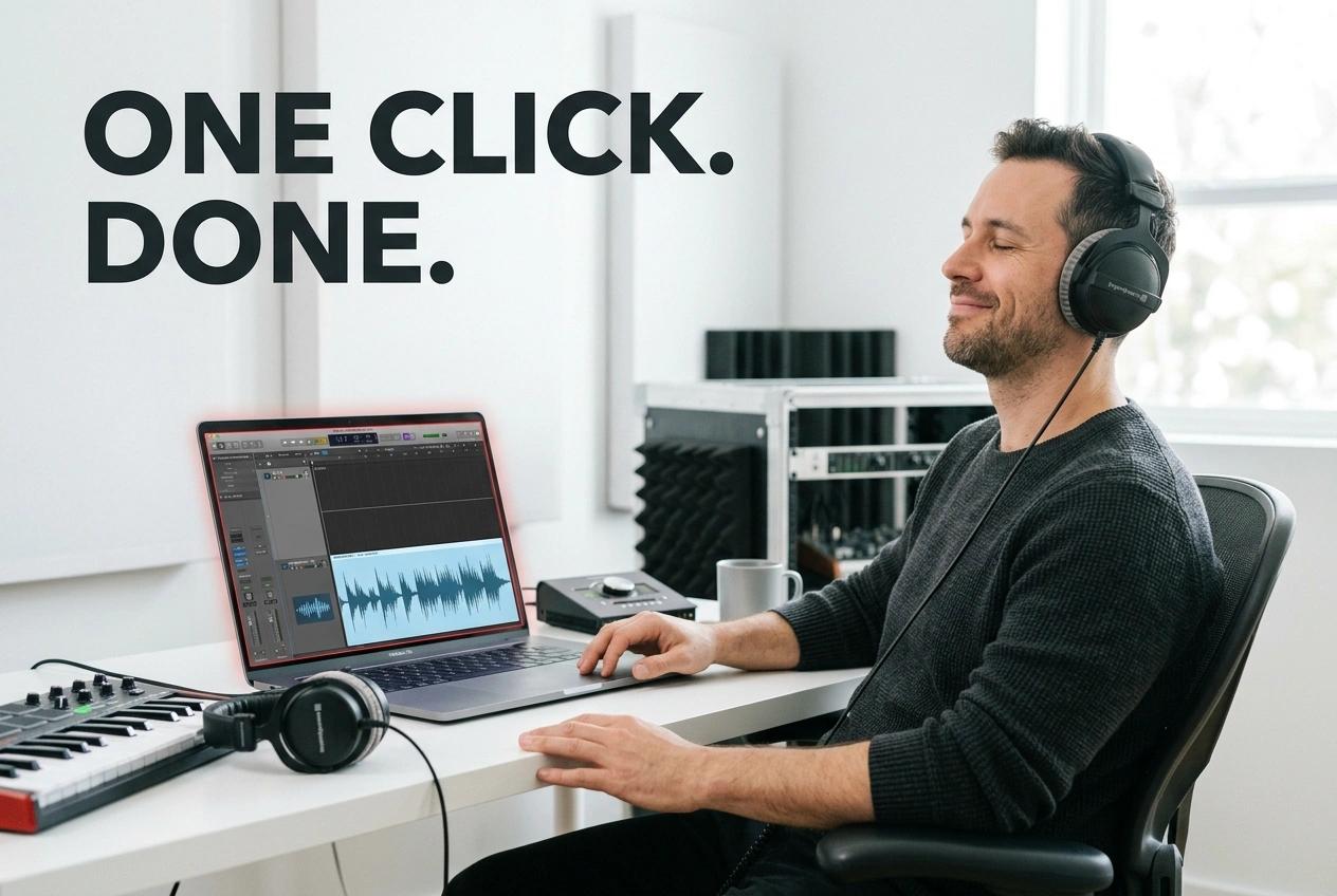 Acapella Remover one-click interface for vocal removal