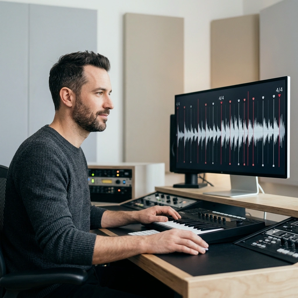 Analyzing beat structure visualization