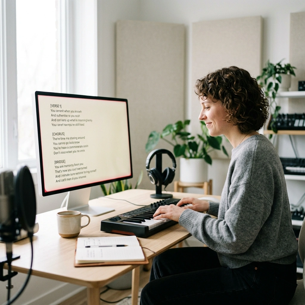 Fast tool producing complete song lyrics