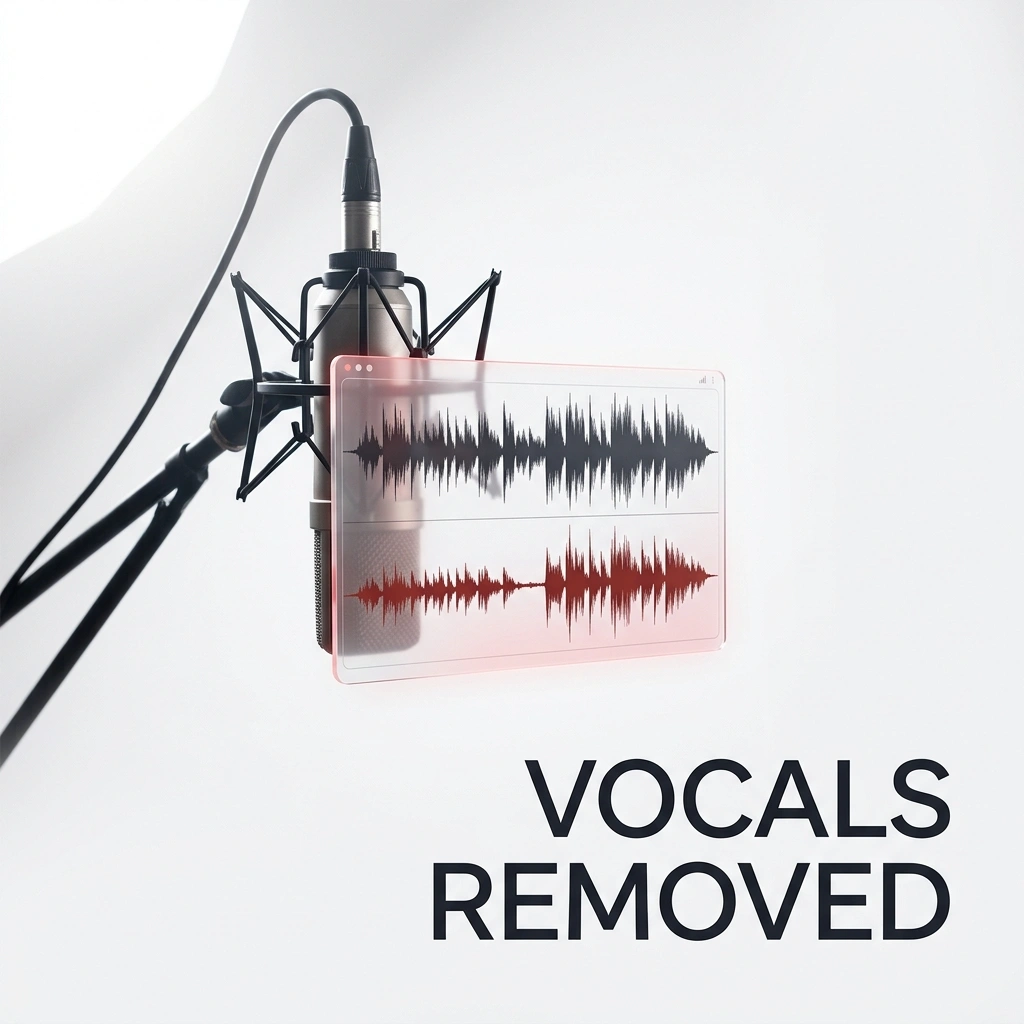 Precise audio voice remover isolating vocals from instruments
