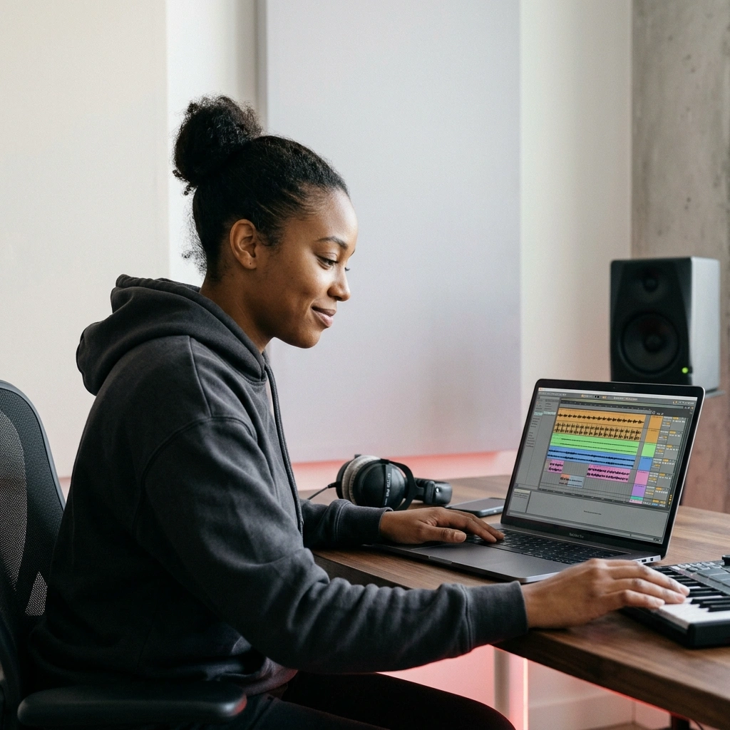 Music producer using AI Hip Hop Music Generator