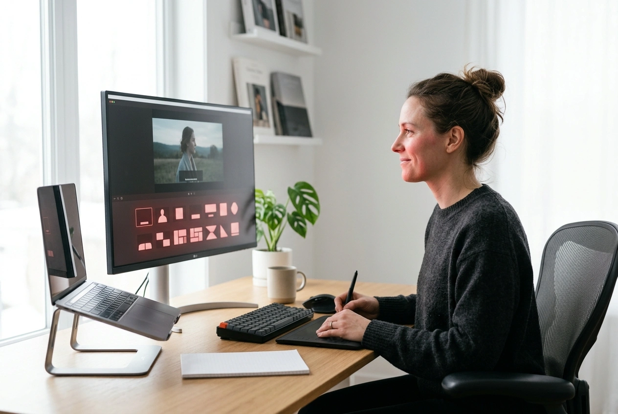 Customizing effects in the AI music visualizer