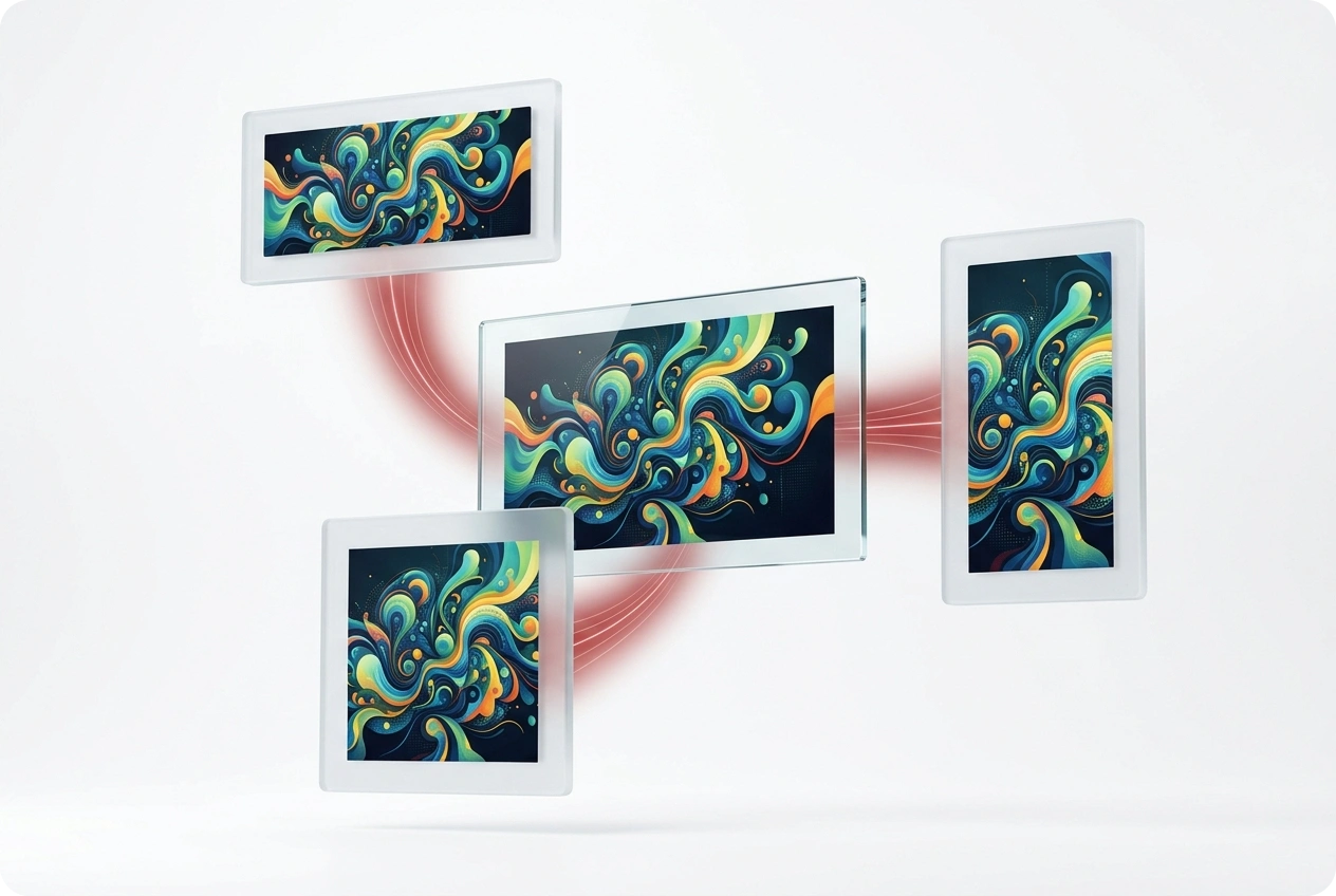 Custom color palettes in AI music visualizer