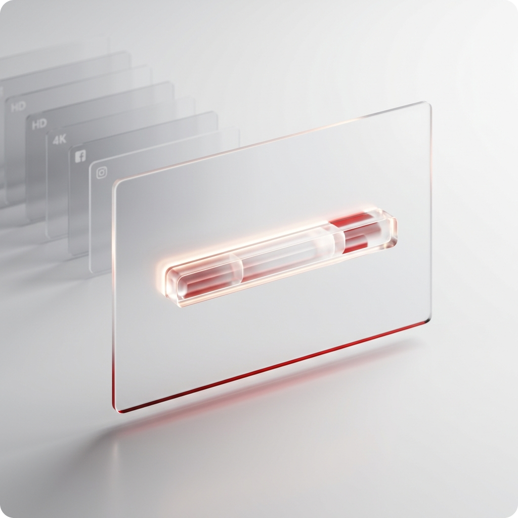 Photo video maker export and sharing options