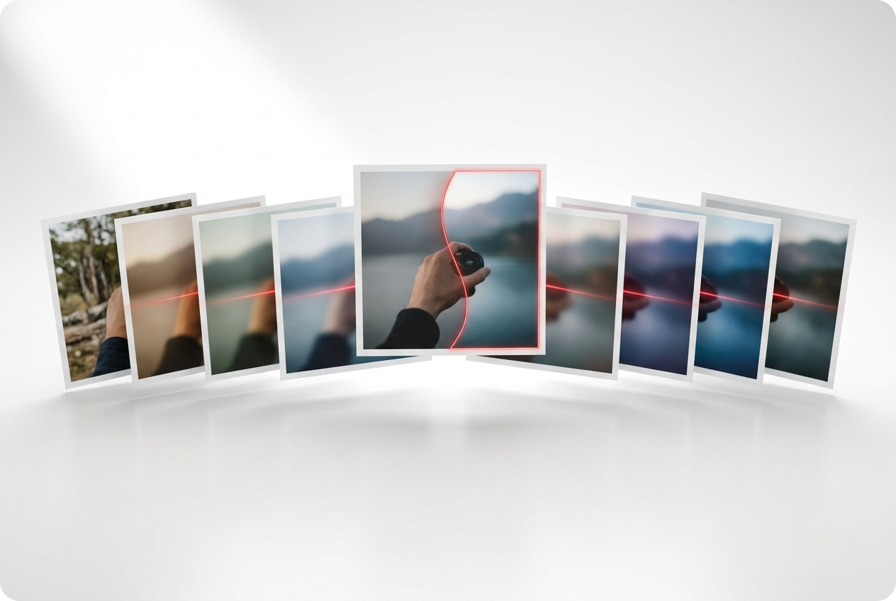 Photo video maker transitions and effects panel