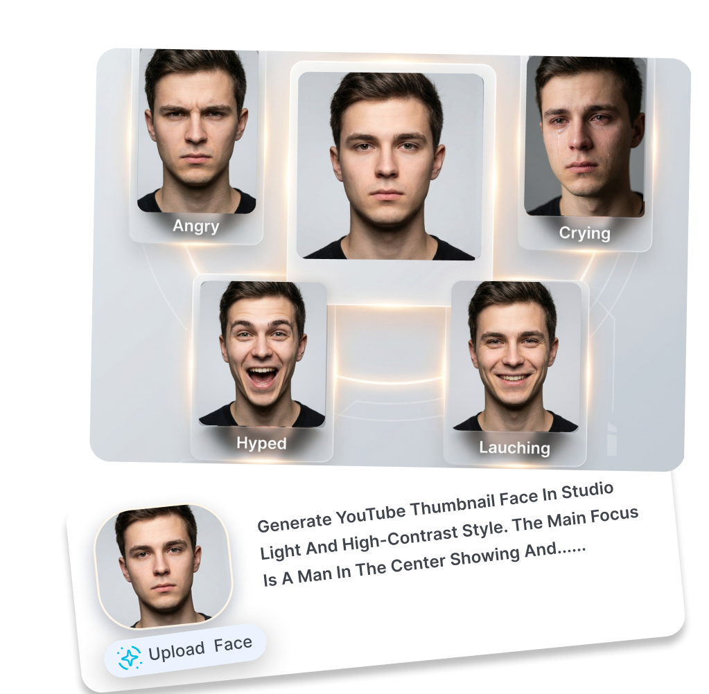 YouTube Thumbnail Face Generator