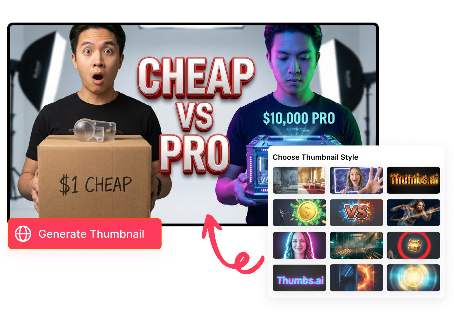 Transform Current Thumbnail into a Viral Hit