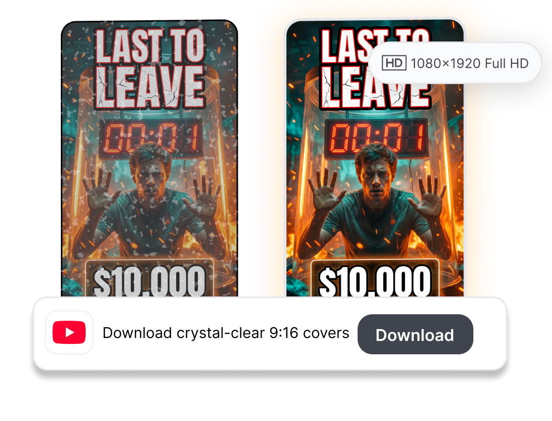 Clean 9:16 Covers, Zero Clunky UI