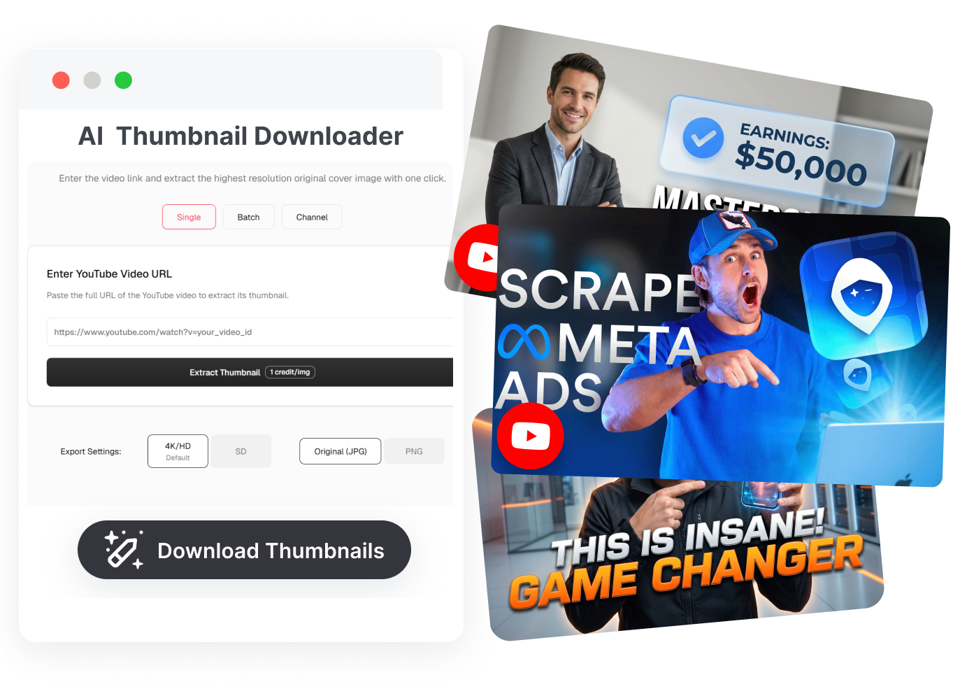 Get YouTube Thumbnails Fast & Easy