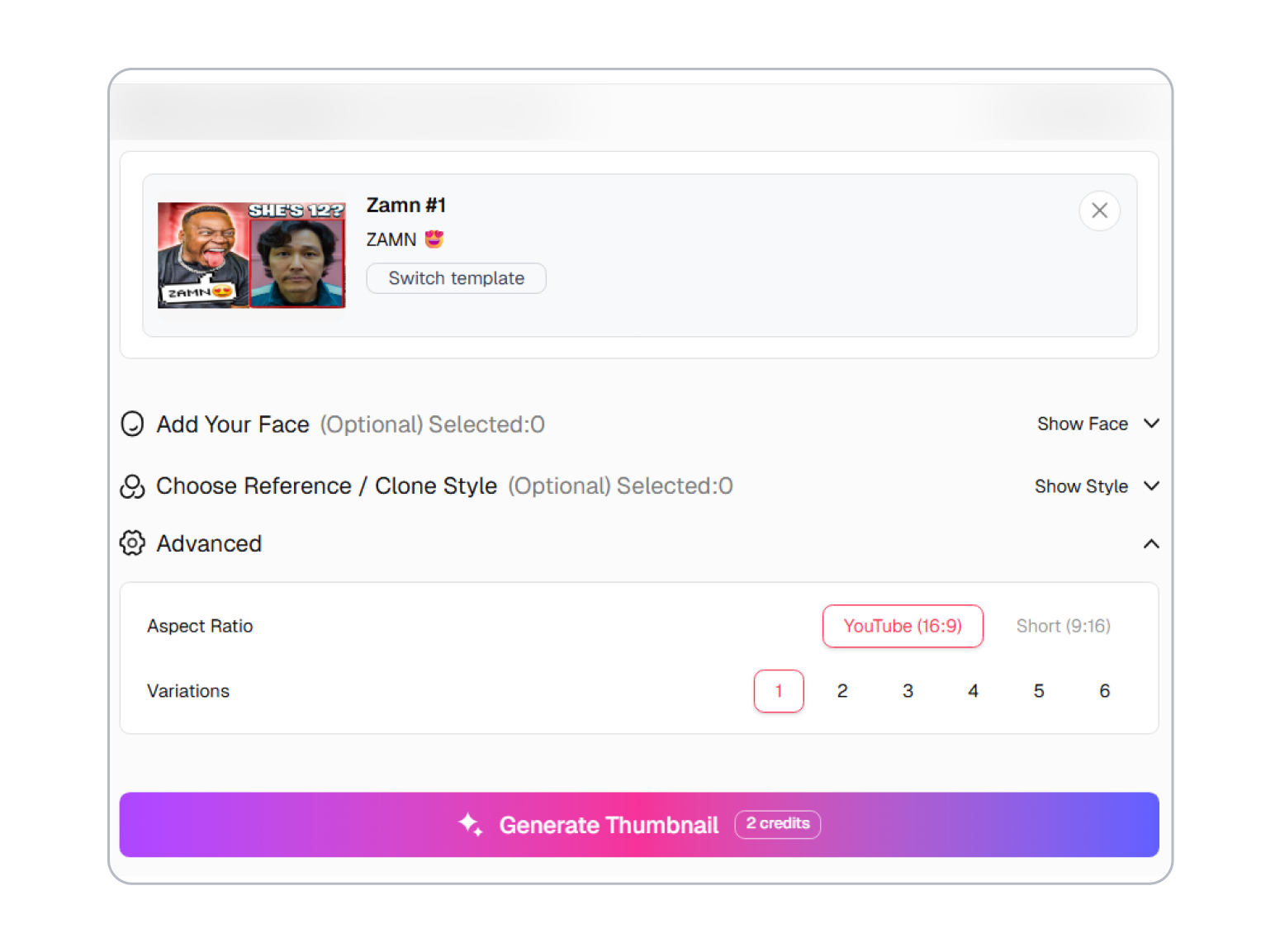 2. Upload & Let AI Morph