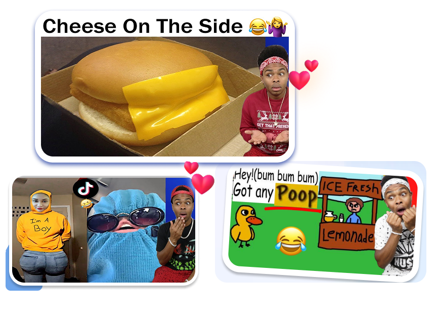 Bright Colors & Emojis for Comedy Video