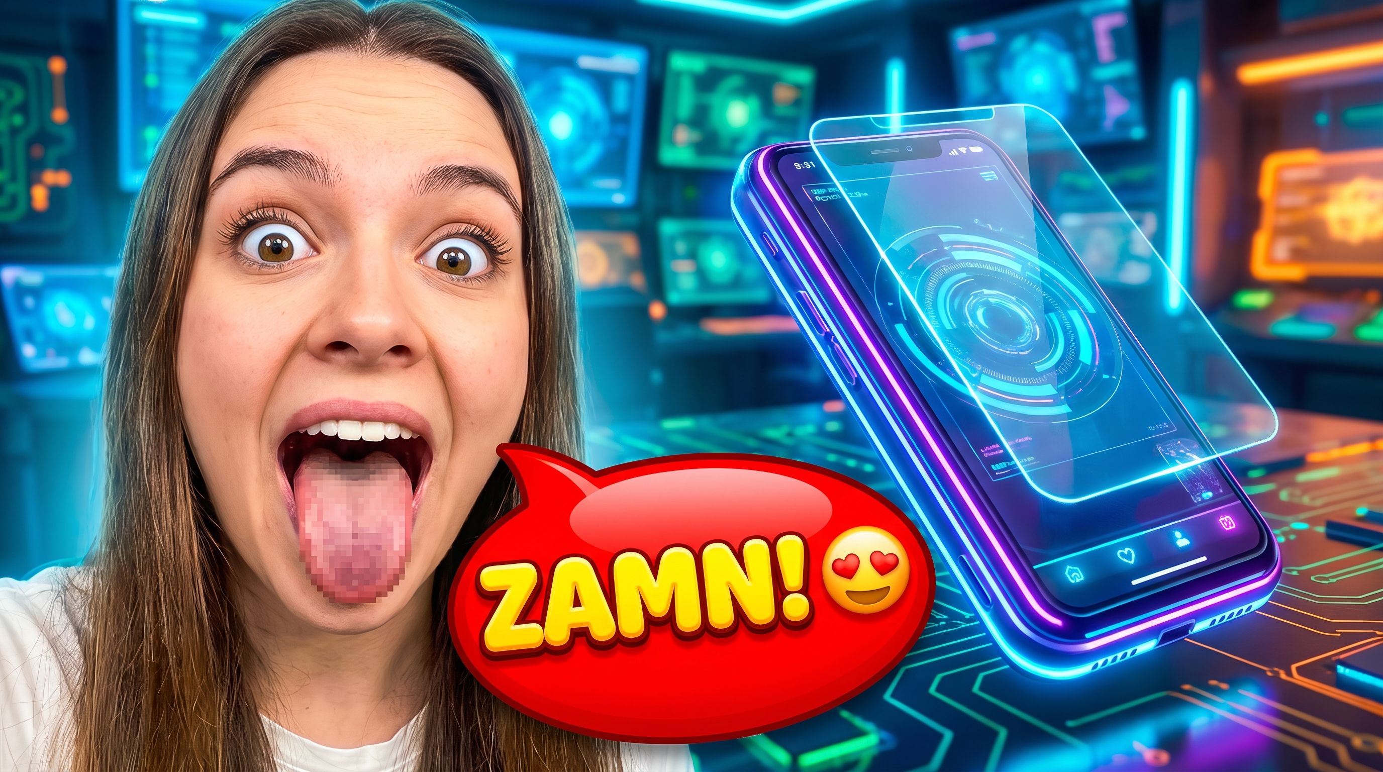 YT 縮圖 Zamn 震驚臉