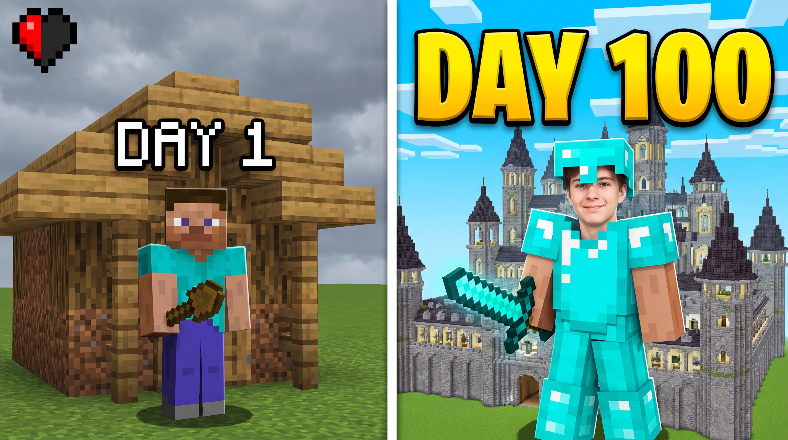 Minecraft Thumbnail Template