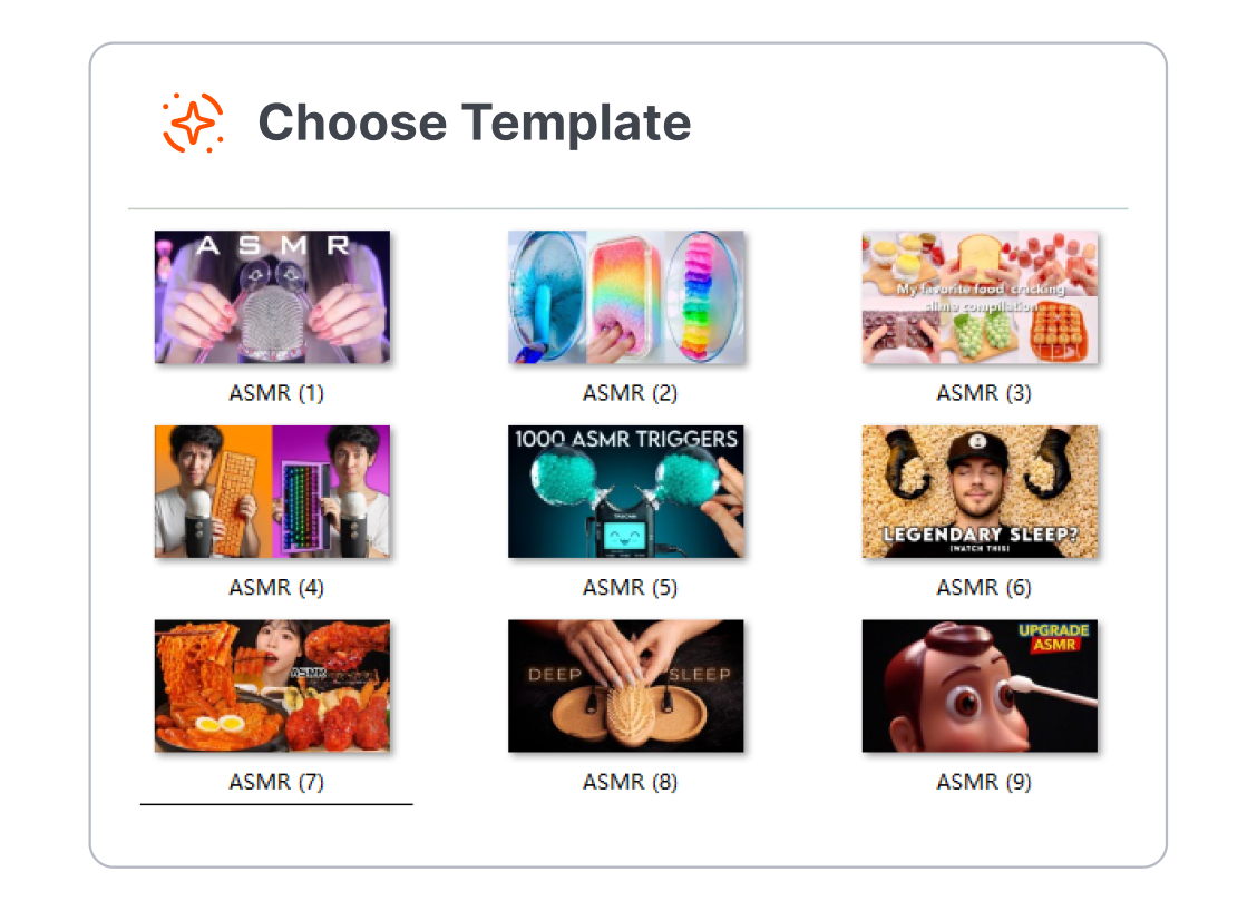1. Choose an ASMR Format