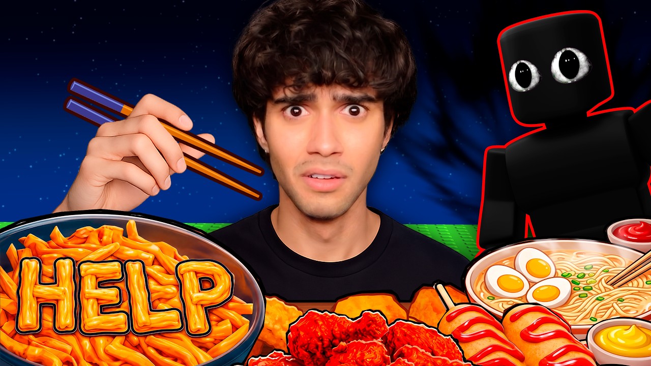 Cursed Mukbang Horror Thumbnail