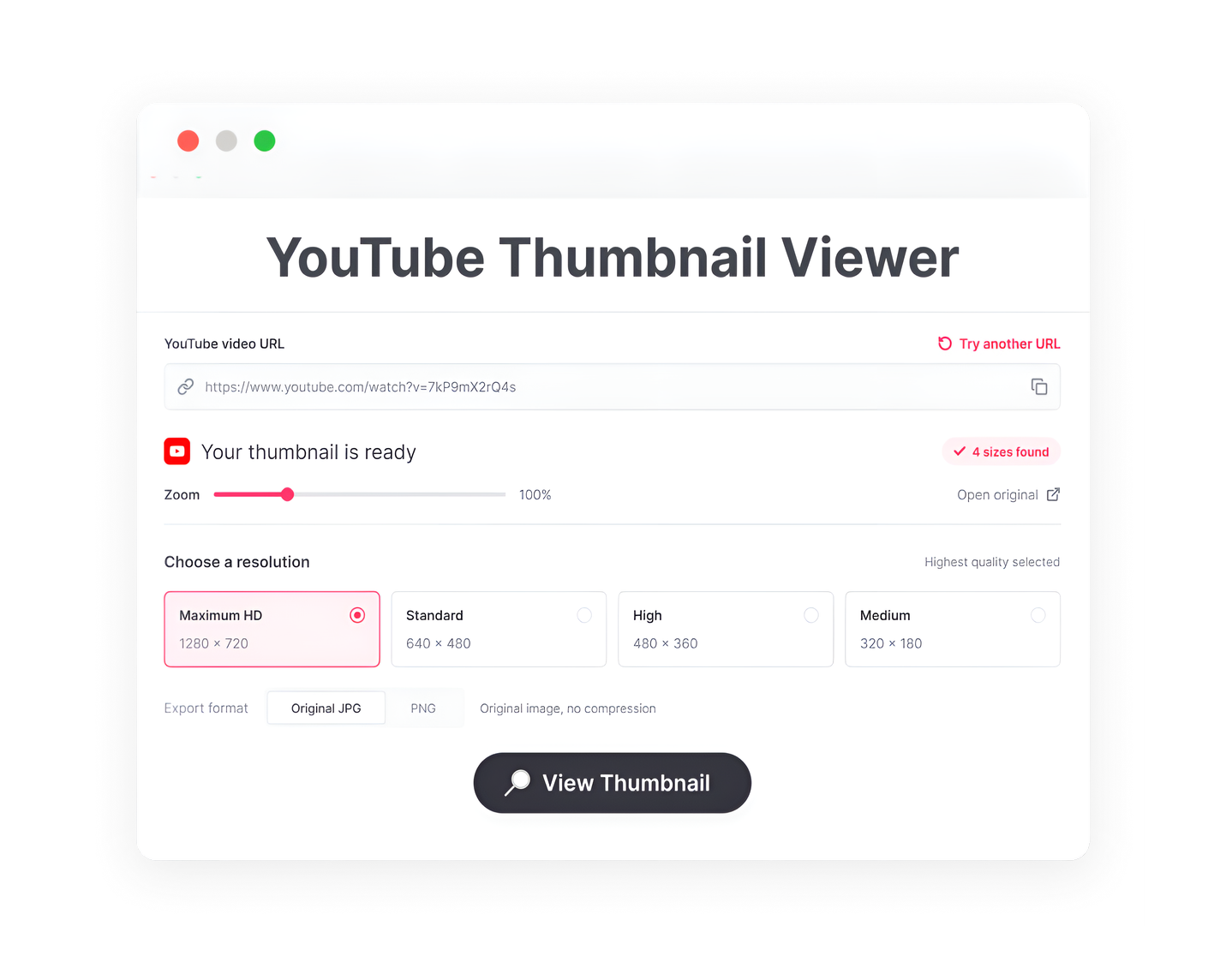 1. Paste a video link
