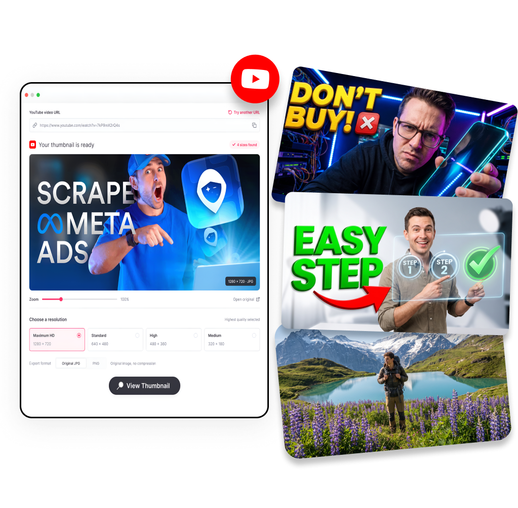 YouTube Thumbnail Viewer