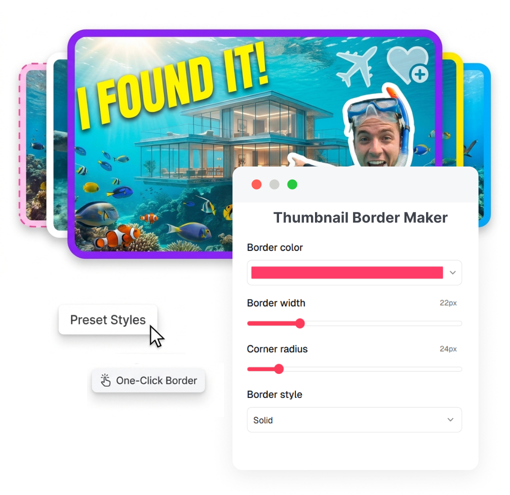 YouTube Thumbnail Border Maker