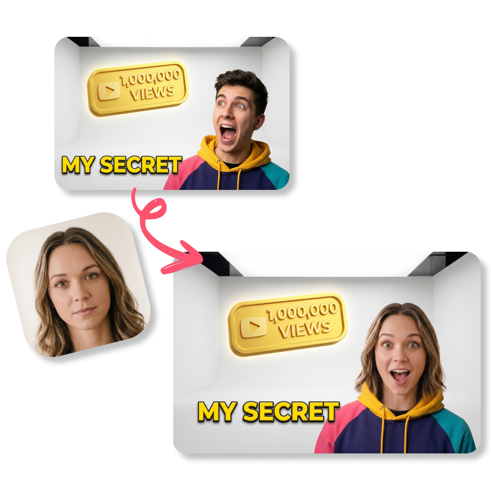 YouTube-Thumbnail Face Swap