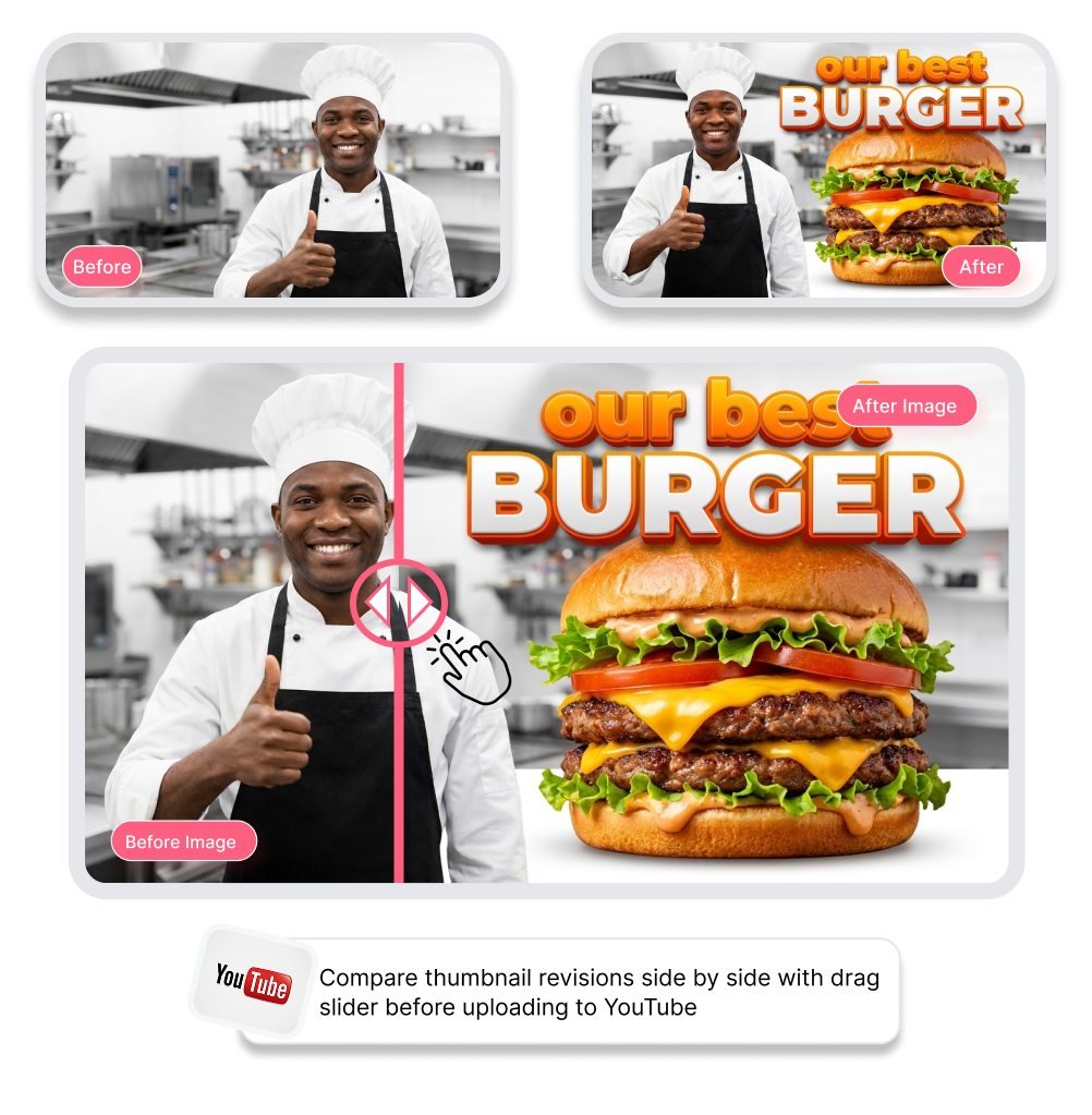 YouTube Thumbnail Before After Slider